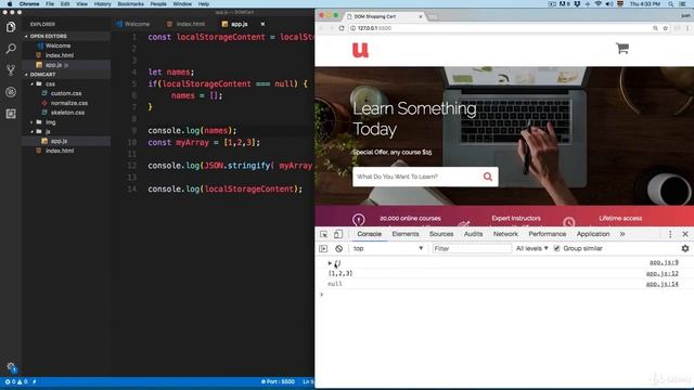 06 2 Add Multiple Items into local storage смотреть онлайн