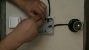 Соединение проводов в коробке для одноклавишного выкл