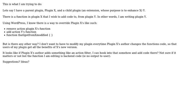 Wordpress: How Can I Add Code To A Preexisting Function Without Editing it? смотреть онлайн