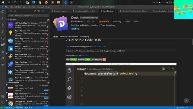 Top 5 VS Code extension for Python and Data Science (2021) | Learn Overflow смотреть онлайн