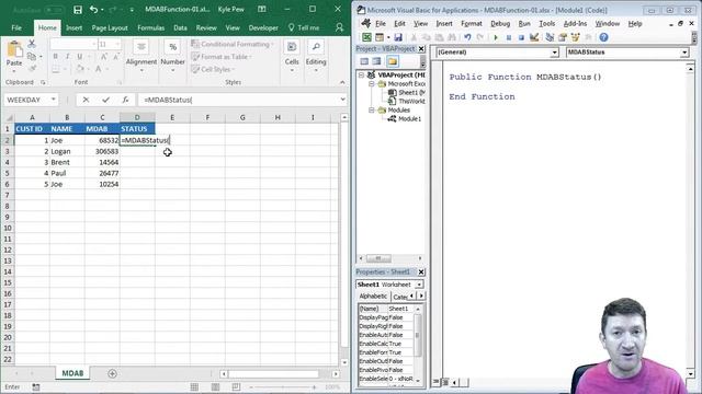Creating a User Defined Function with Excel VBA смотреть онлайн
