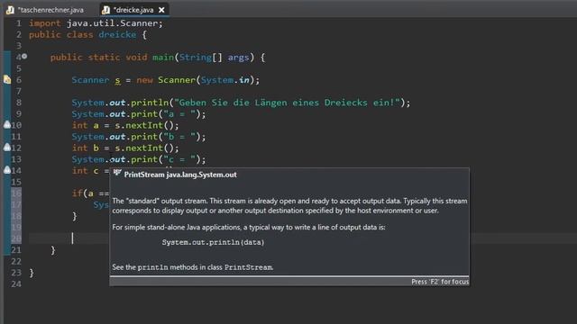 Java Crash-Course - Teil 4: Art des Dreiecks rausfinden! смотреть онлайн