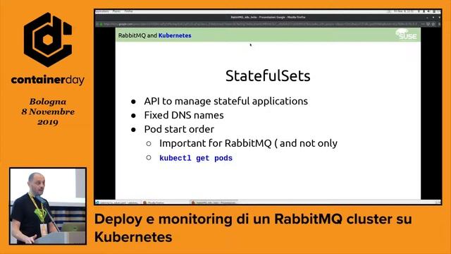 Gabriele Santomaggio - Deploy e monitoring di un RabbitMQ cluster su Kubernetes - containerday 2019 смотреть онлайн