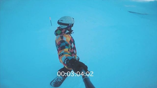 Горнолыжный курорт "Большой Вудъявр" (Big Wood) Спуск №1 (Сколько времени скатываться с горы) смотреть онлайн