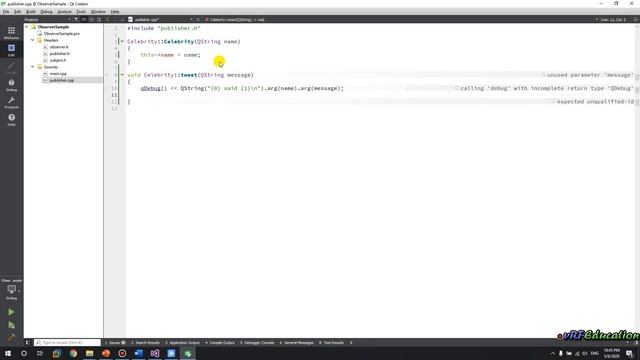 Observer Pattern in Qt смотреть онлайн