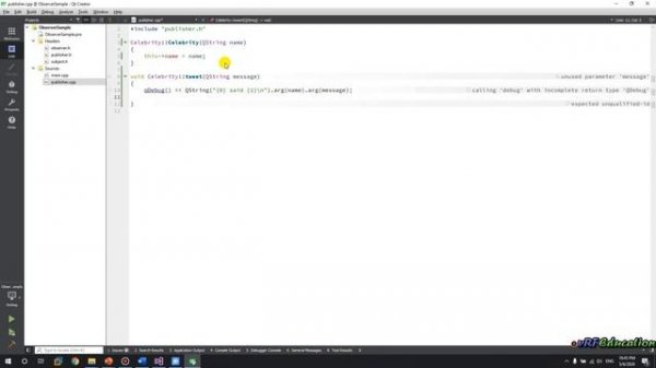 Observer Pattern in Qt