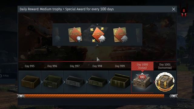 1000 days of logging in the War Thunder What's at the box? смотреть онлайн