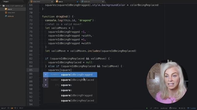 Build your own CANDY CRUSH using JavaScript, HTML and CSS | Ania Kubow смотреть онлайн