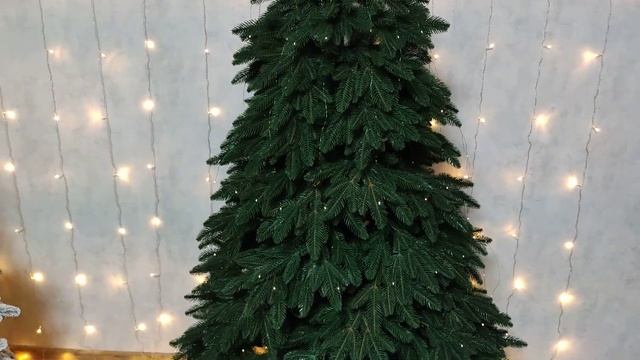 Елка литая темно-зеленая 210 см искусственная ёлка новогодняя смотреть онлайн