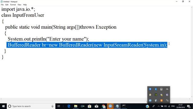 Use of BufferedReader for getting data from User смотреть онлайн
