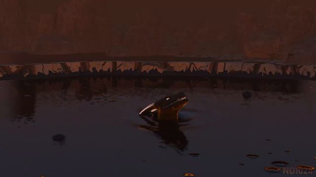 Fyrrex Sinks in a Tar Pit (Blender Animation) смотреть онлайн