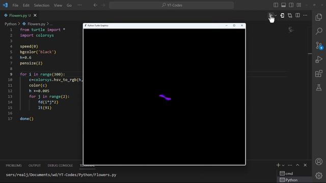 Amazing Shape in Python Turtle #2 смотреть онлайн