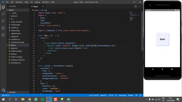 React Native Neu Element смотреть онлайн