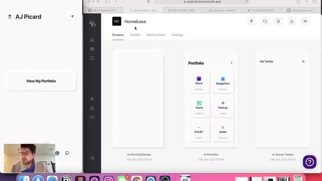 Part 2: Building My Portfolio App in Bravo Studio - Opening a Website URL inside of the App! смотреть онлайн