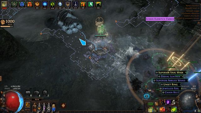 Path of Exile - Vaal Caustic Arrow, Monster Massacre (and my FPS drops to 1) смотреть онлайн