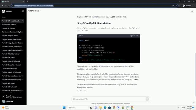 pytorch install gpu version смотреть онлайн