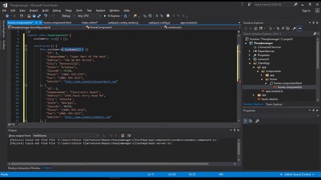 TheSqlManager, Core, VS2017, Angular2+, DevExtreme. Part #1 смотреть онлайн