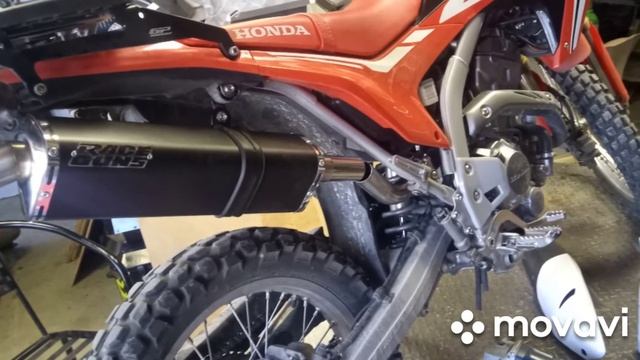 CRF 250L Race Guns new muffler смотреть онлайн