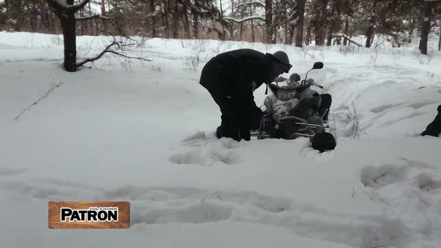 Лебедка T-Max ATW PRO 2500 ATV вытаскиваем из снега Yamaha Venture 750