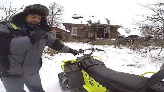 Квадробукс Росомаха 500. Катаем зимой смотреть онлайн