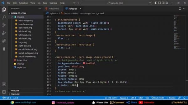 Figma Design to HTML CSS Website Complete Tutorial | figma to website