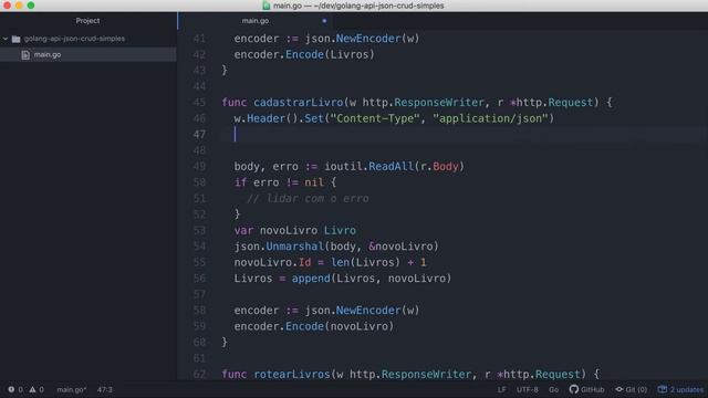 0016-08 Como Mudar o Status da Resposta de HTTP em Golang - API JSON смотреть онлайн