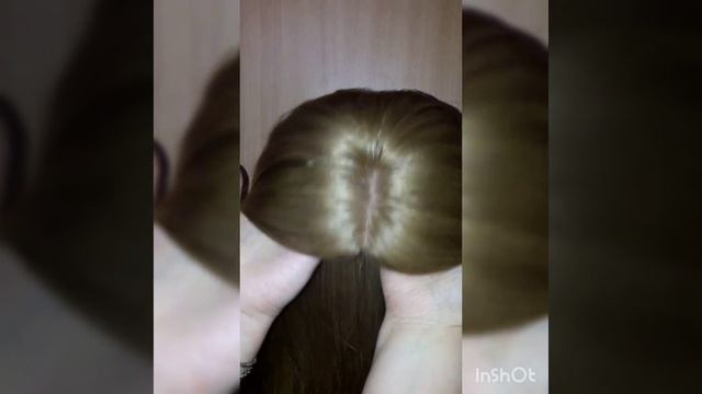 Теменная НАКЛАДКА - на шёлке (с имитацией кожи головы) смотреть онлайн