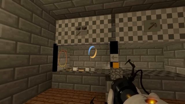 Minecraft In Portal 2 - Part 2: The Mines - Portal 2 Gameplay With Minecraft