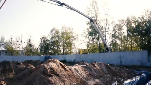 Подача бетону через насос смотреть онлайн