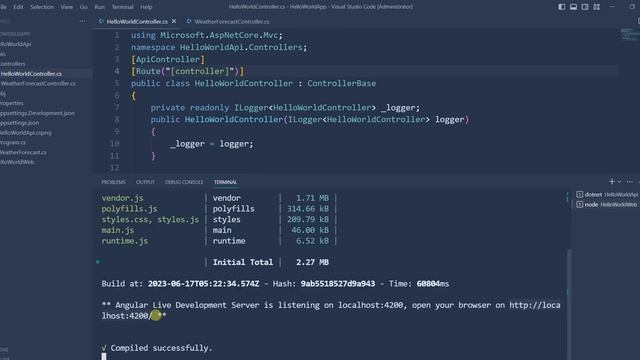 Dotnet (asp.net Core) Web API Http Get Request from Angular App Example смотреть онлайн