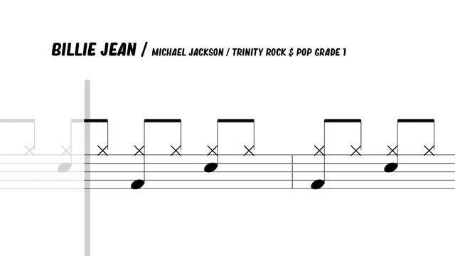 How to Play Billie Jean Michael Jackson On Drums Trinity Rock & Pop Grade 1 смотреть онлайн