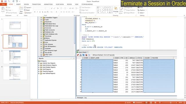 Terminate a Session in Oracle смотреть онлайн