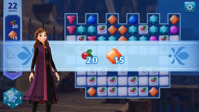 Disney Frozen Adventures - A New Match 3 Game (Castle Entarance) | Jam City, Inc. | Puzzle | HayDa смотреть онлайн