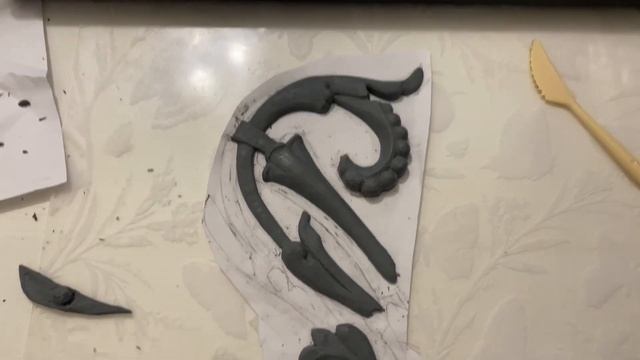 Восстановление утраченного кусочка лепнины своими руками | DIY ?VLOG? смотреть онлайн