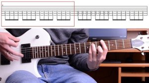 Как играть МУККА - Девочка с каре на гитаре + Табы - разбор партии электрогитары (видео урок, кавер