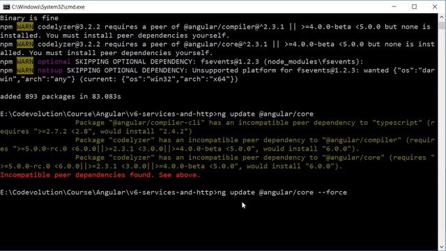 Angular 6 Tutorial - 31 - Updating your app to angular 6 смотреть онлайн
