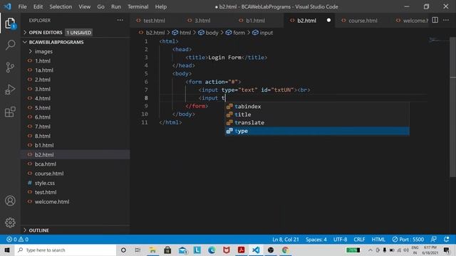 WEB TECHNOLOGY LAB | PART B PROGRAM 1 TO 3 | 6TH SEM BCA смотреть онлайн