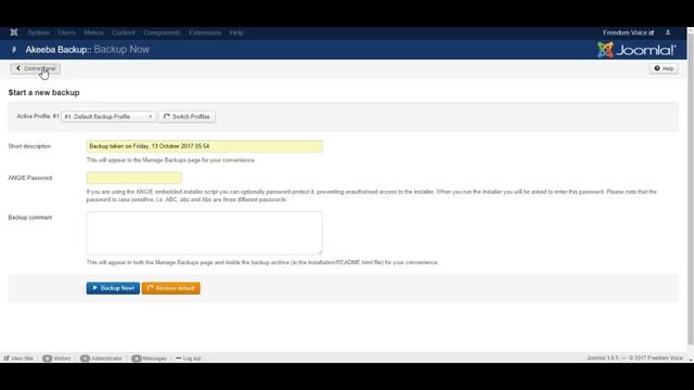 Joomla 3: Intro to Akeeba Backup смотреть онлайн