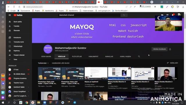 Android Dasturlashni mukammal o'rganish uchun eng zo'r O'zbek kanali qaysi ??? смотреть онлайн