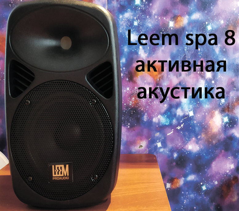 бюджетная активная акустическая система Leem Spa 8