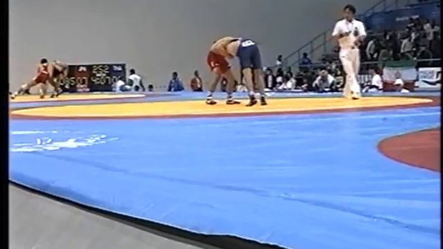Спорт. Вольная борьба. Алмазбек Аскаров (2-я схватка). Бангкок 1998 г. смотреть онлайн