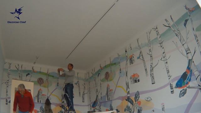 Устанавливаем трековые светильники в детской комнате смотреть онлайн