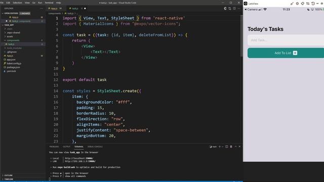 React Native task / todo list смотреть онлайн