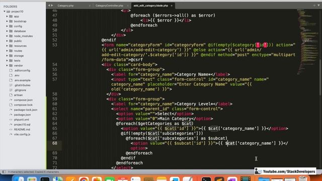 Laravel 10 Tutorial #40 | Categories Module (VII) | Add/Manage Multiple Category Levels смотреть онлайн