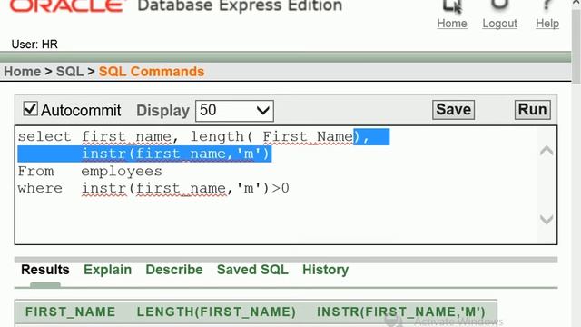 11-Oracle Database CONCAT,SUBSTR, LENGTH, INSTR, LPAD,RPAD, TRIM, Round,Trunc,Mod.avi смотреть онлайн
