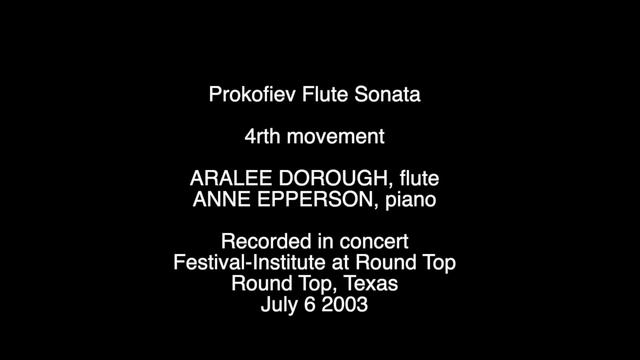 Prokofiev Flute Sonata Mvt. 4 смотреть онлайн