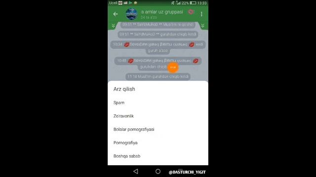 TELEGRAMDA KANAL VA GURUHLARNI O‘CHIRIB TASHLASH BLOKIROVKA QILISH // SPAMDAN CHQISH // Telegramda смотреть онлайн