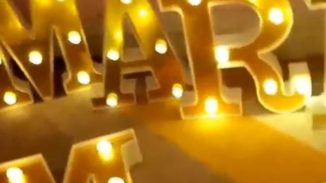 Gold LED Letter Night Light Alphabet Lamp Battery Home Club Indoor Decoration Party Wedding Bir смотреть онлайн