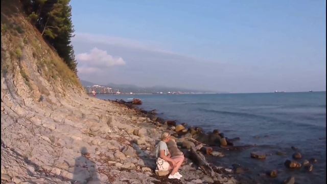 Отпуск. Туапсе. Пешком по берегу моря смотреть онлайн