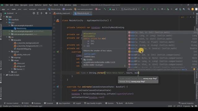 Stopwatch in Android Studio using Kotlin | Beginners Projects смотреть онлайн